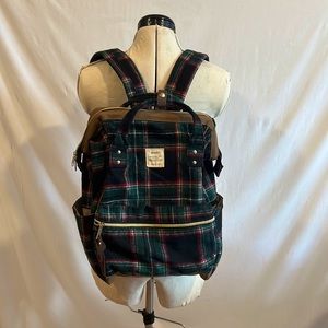 Anello Flannel Plaid Backpack
